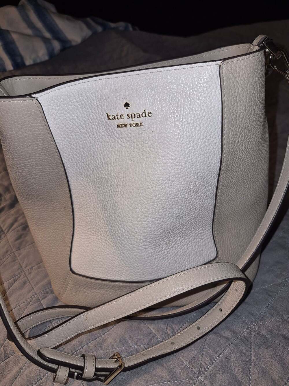 Kate Spade Lena Triple Compartment Colorblock Leather Shoulder Bag